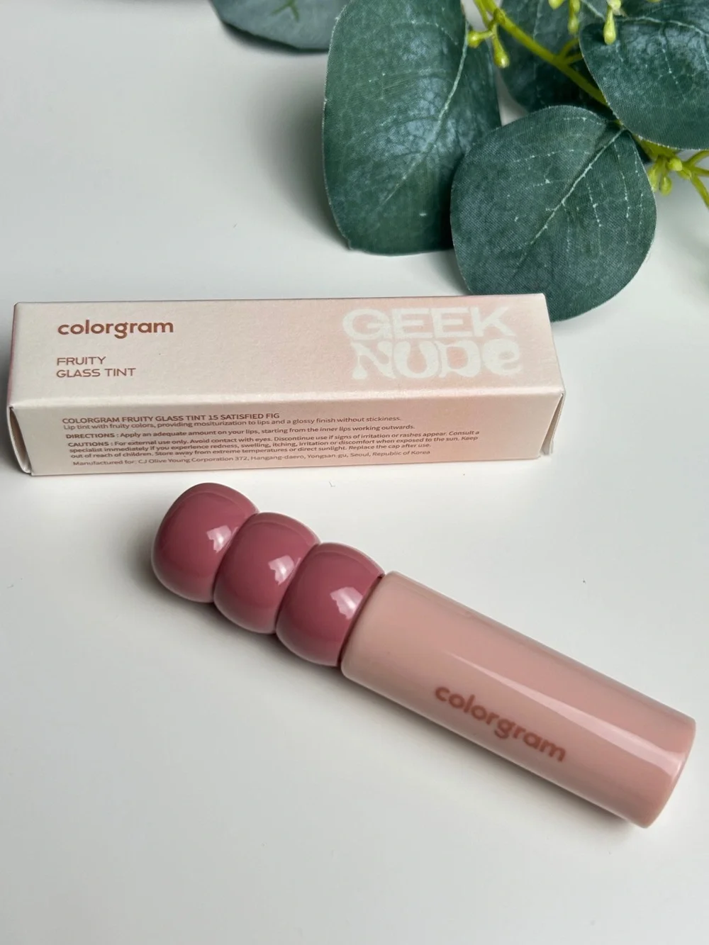 Colorgram Fruity Glass Tint (Geek Nude) in Satisfied Fig NEW!